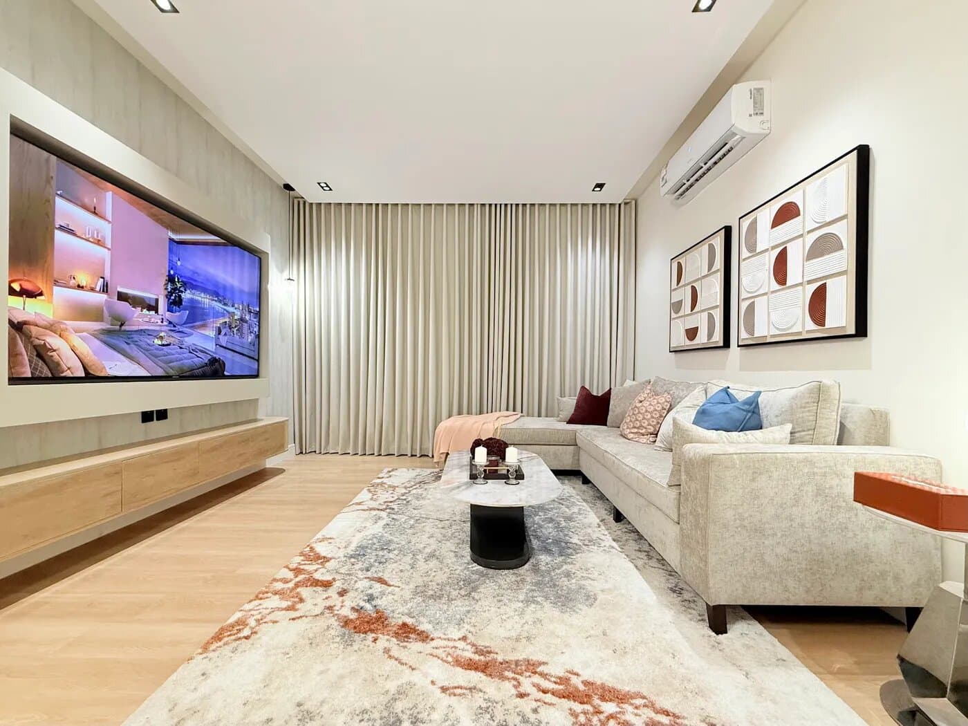 شقة بغرفة نوم وصاله وبلكونه 17