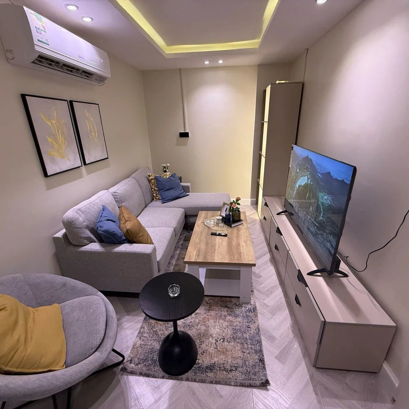 شقة بغرفة نوم وصالة بدخول ذكي 3