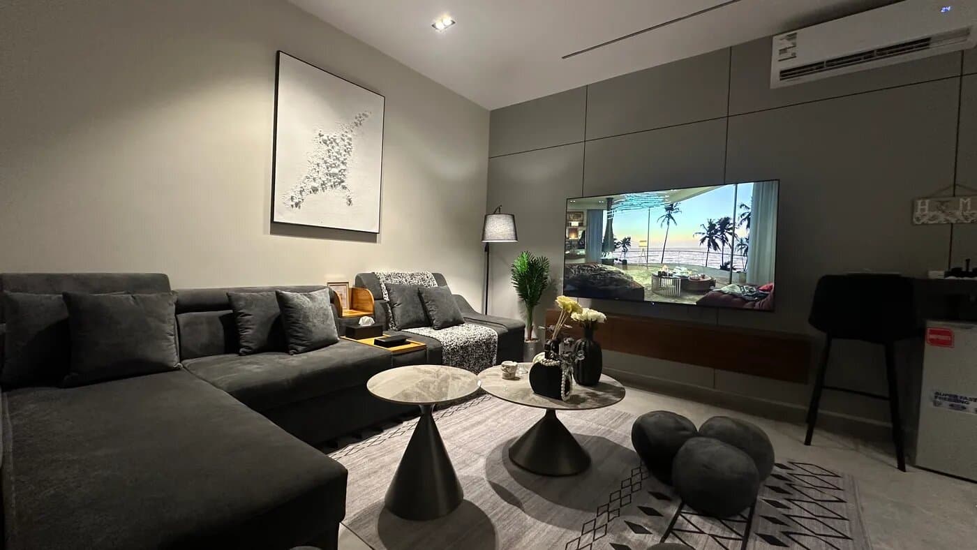 شقة بغرفة نوم وصالة 1