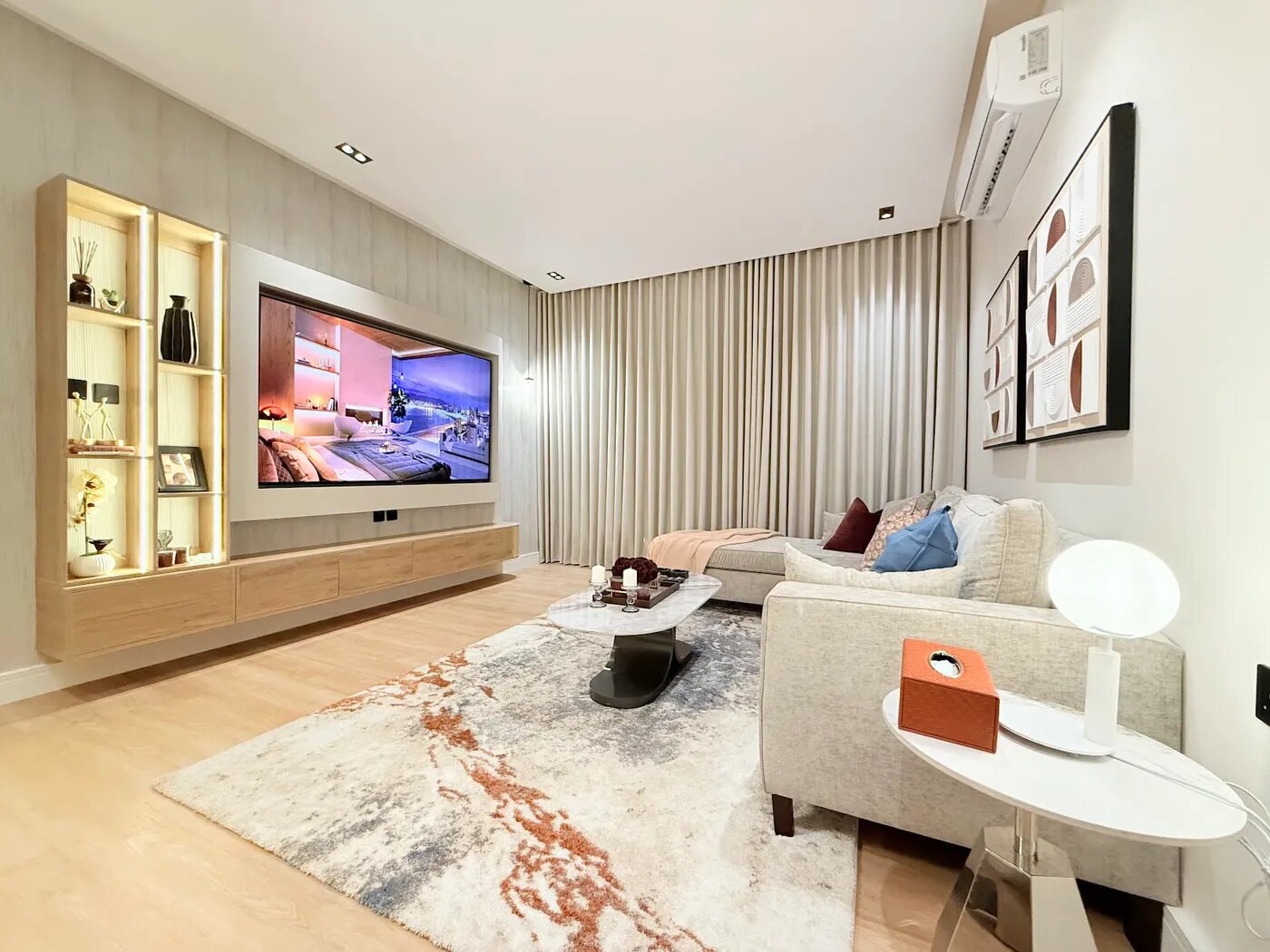 شقة بغرفة نوم وصاله وبلكونه 14