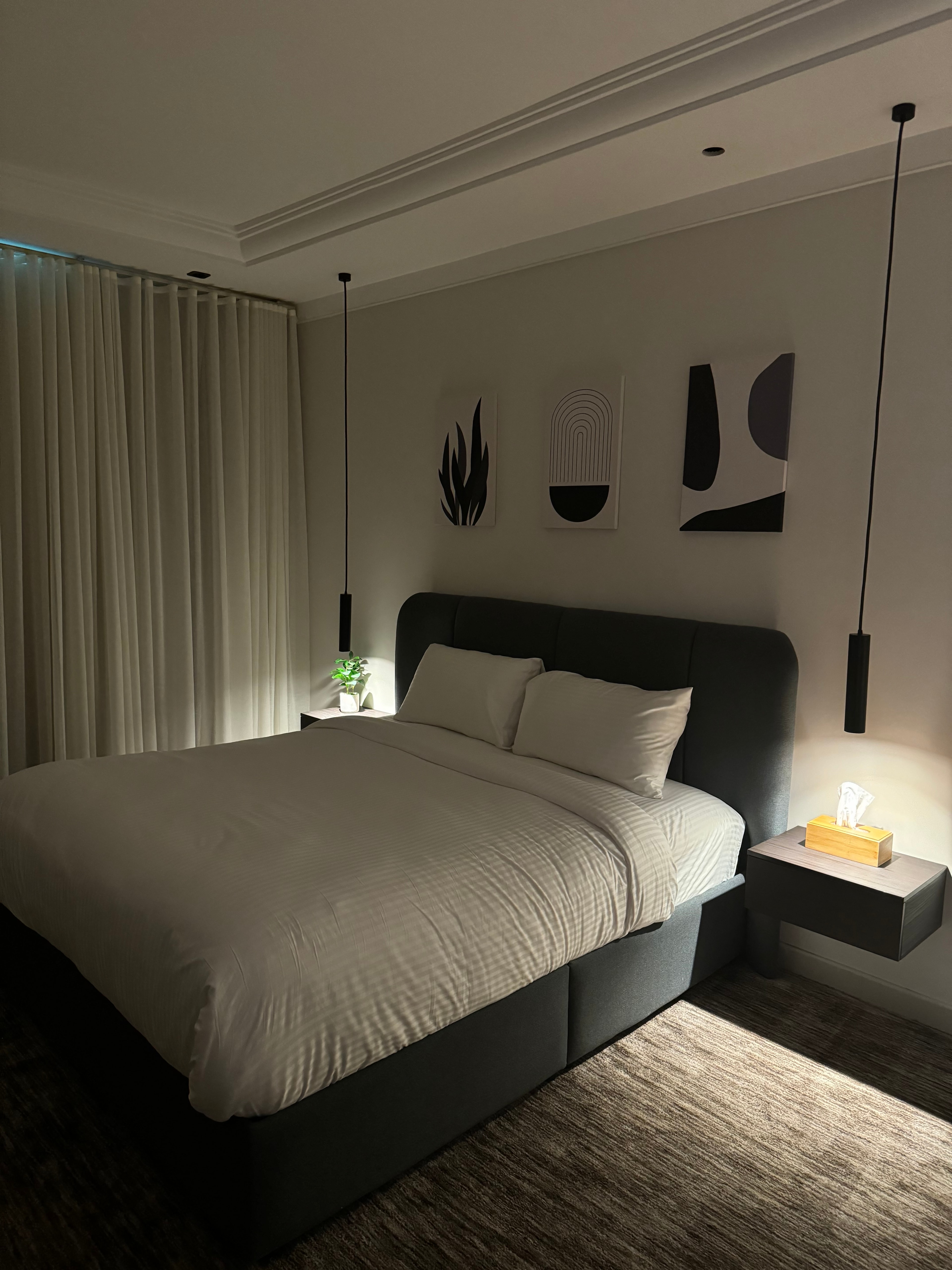 غرفه نوم و صالة مودرن دخول ذاتي في حي ال 8