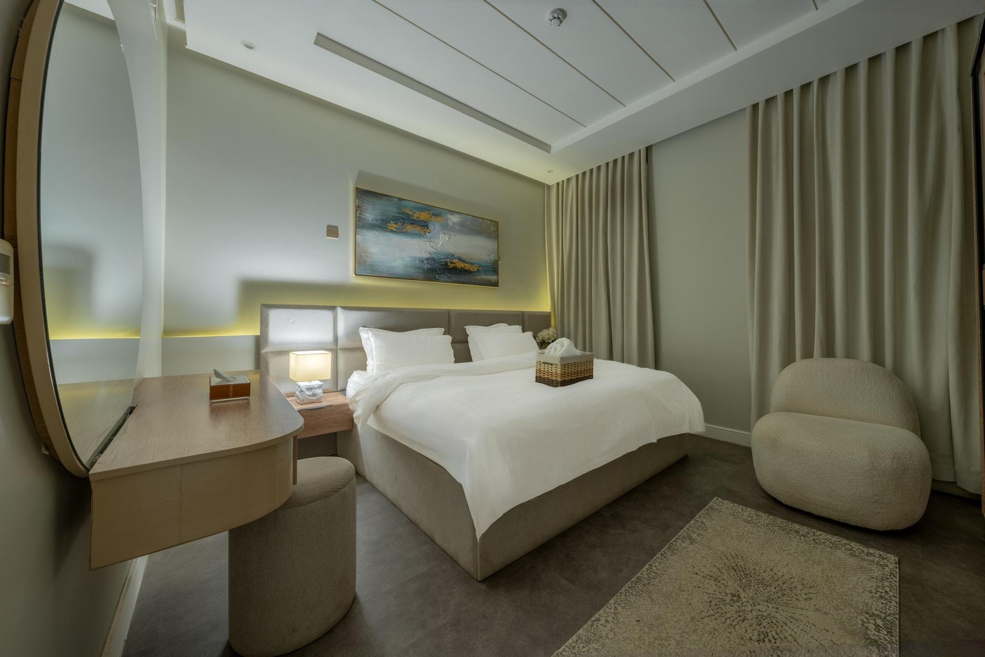 شقه بتصميم مودرن ببرج سكني فاخر 8