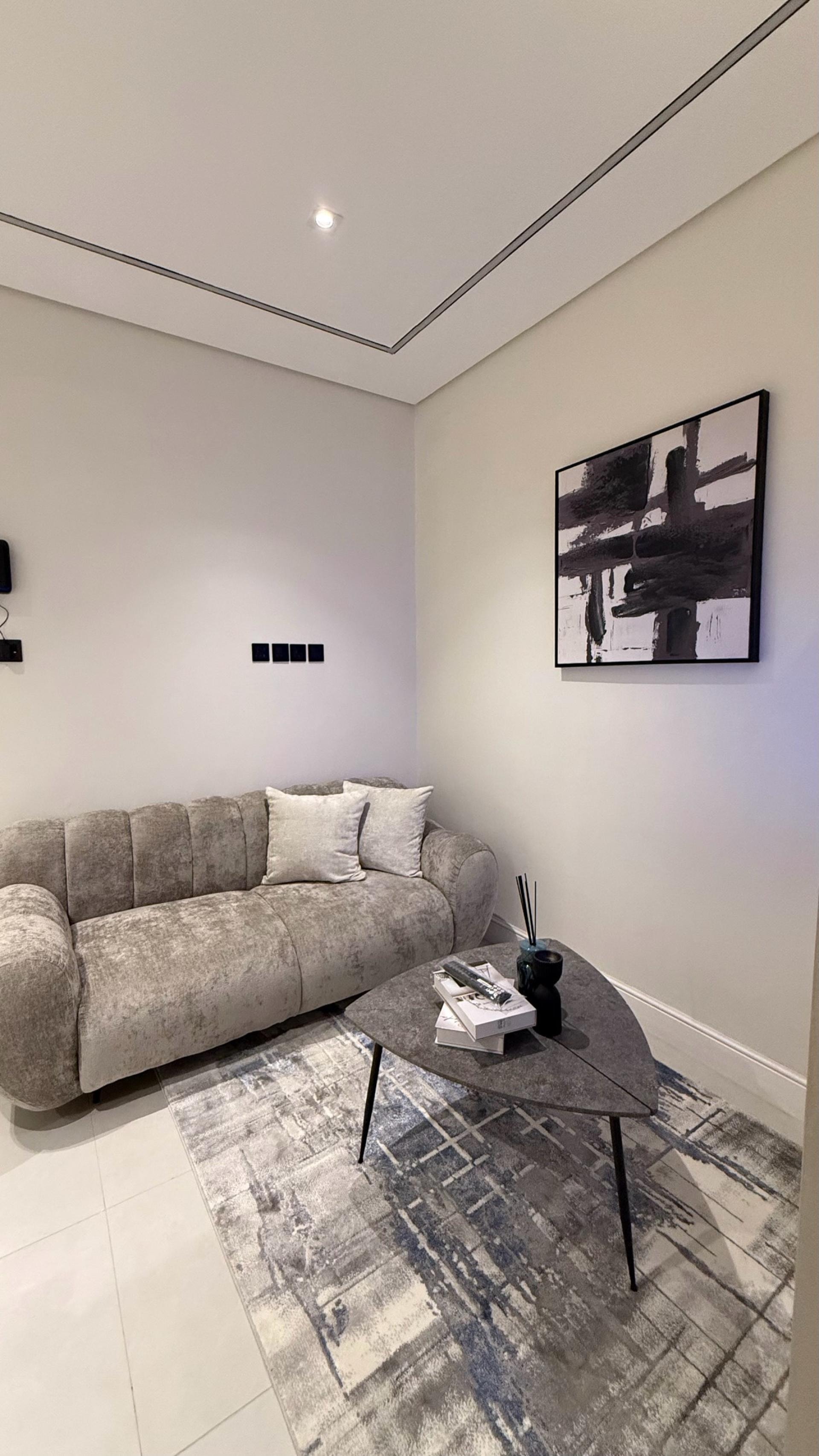 شقة أنيقة بصالة وغرفة نوم 5