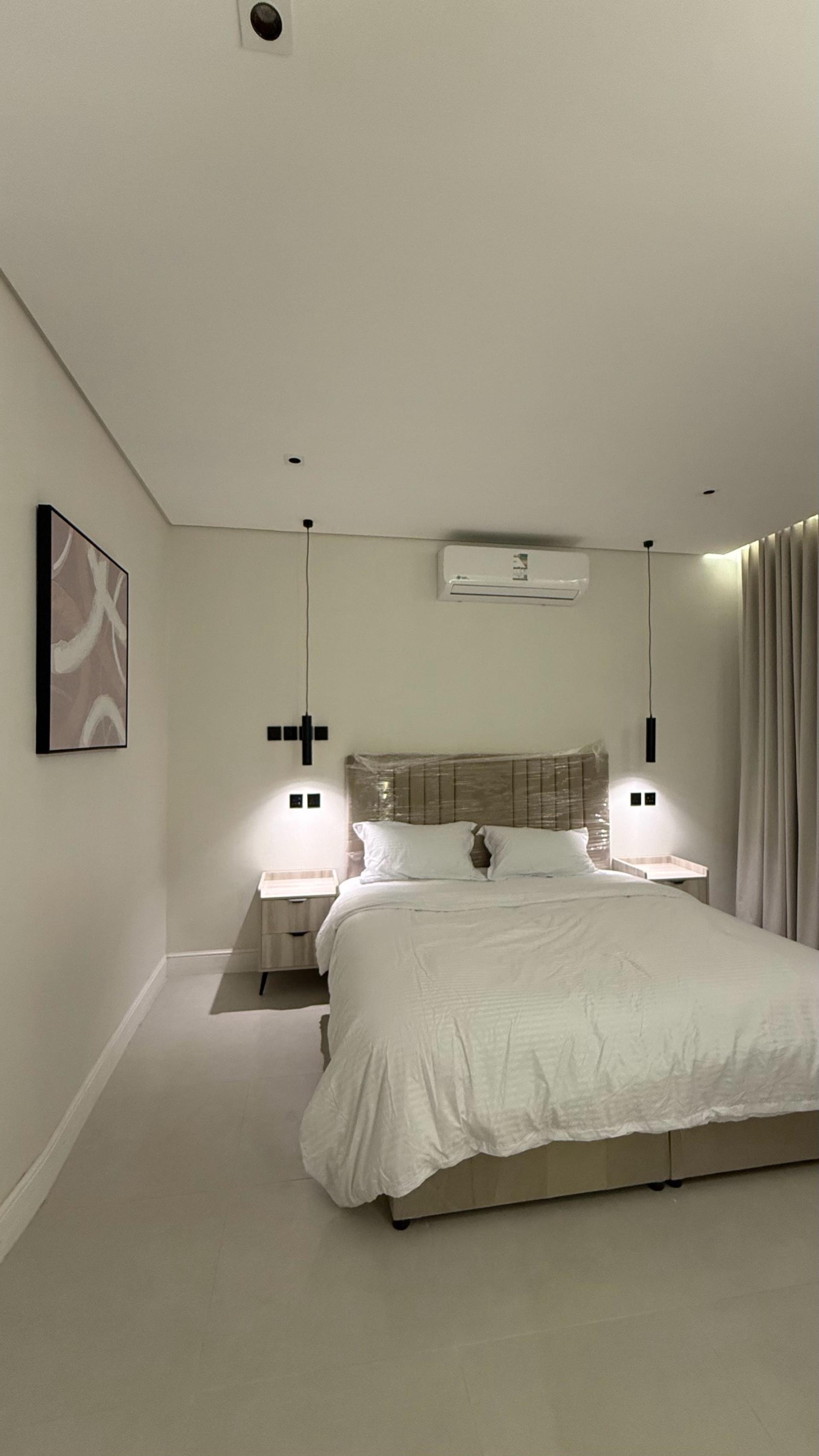 شقة أنيقة بصالة وغرفة نوم 7