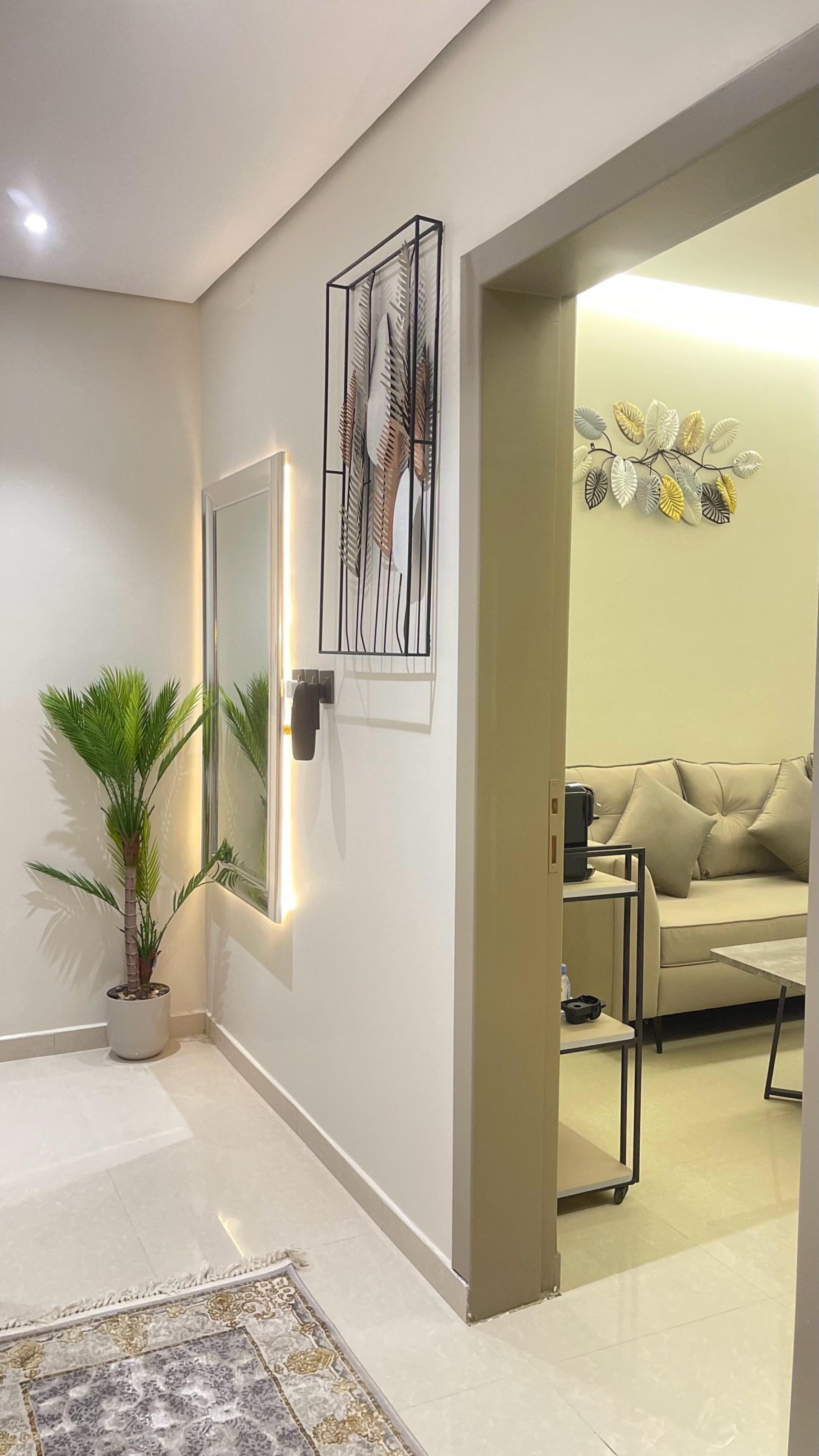 شقة أنيقة بغرفة نوم وصاله ومطبخ 7