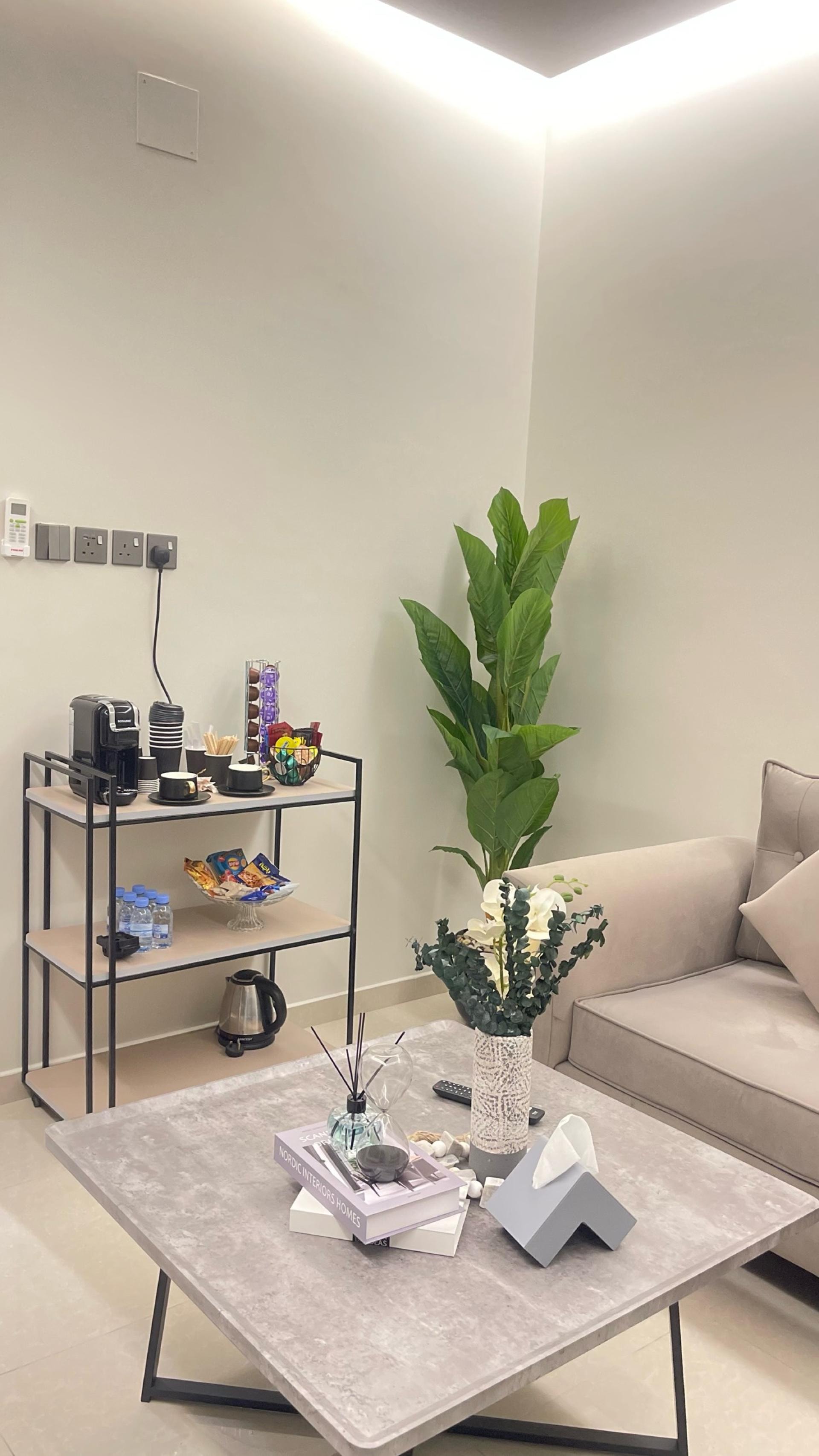 شقة أنيقة بغرفة نوم وصاله ومطبخ 10