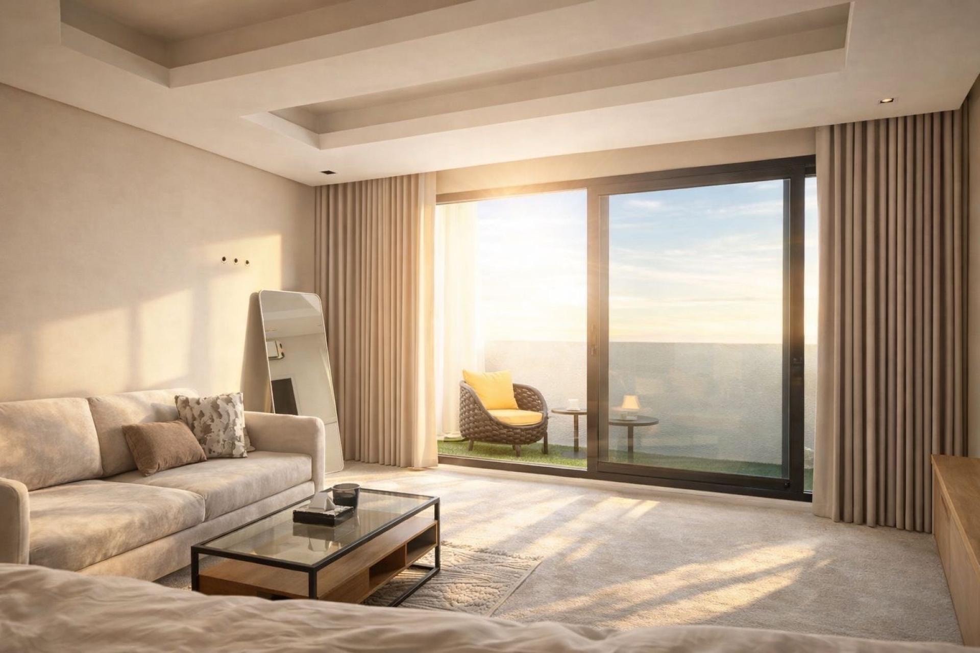 شقة بجلسة خارجية 6