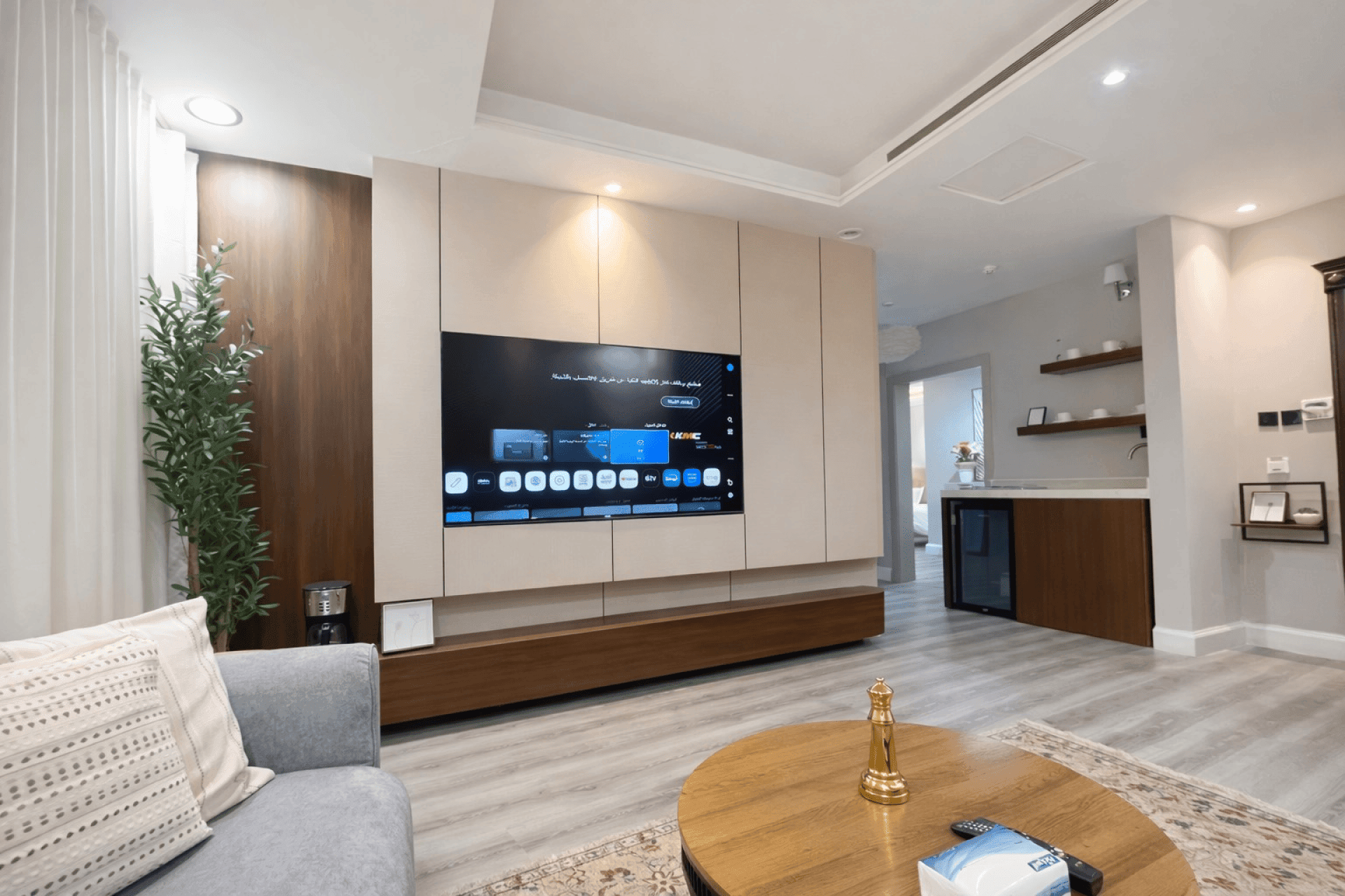 شقة بغرفتين نوم وصالة 1