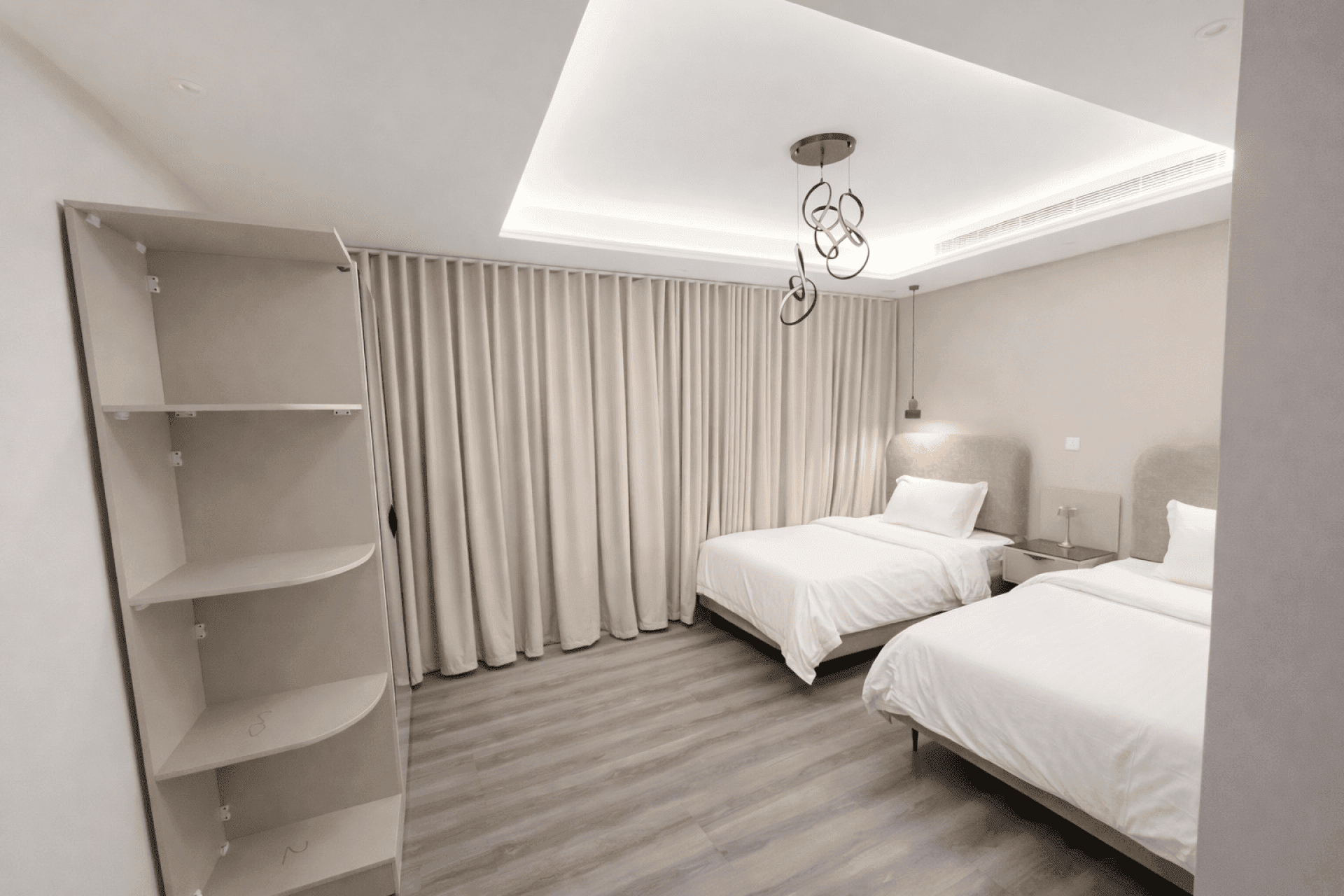 شقة بغرفتين نوم وصالة 2