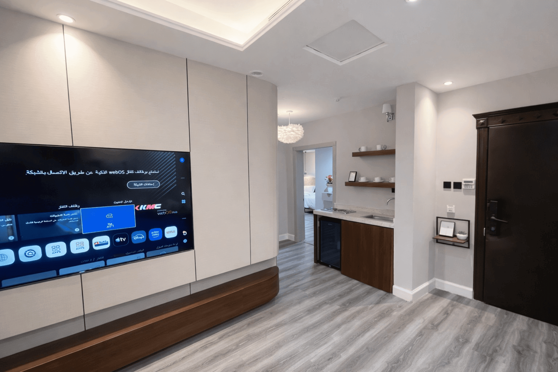 شقة بغرفتين نوم وصالة 7